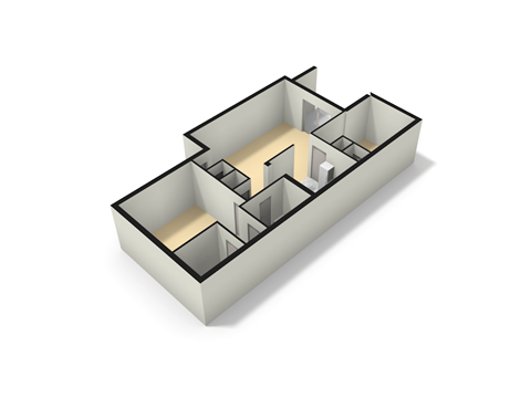 Floor plan for 2 beds, 1 bath, 846 sqft